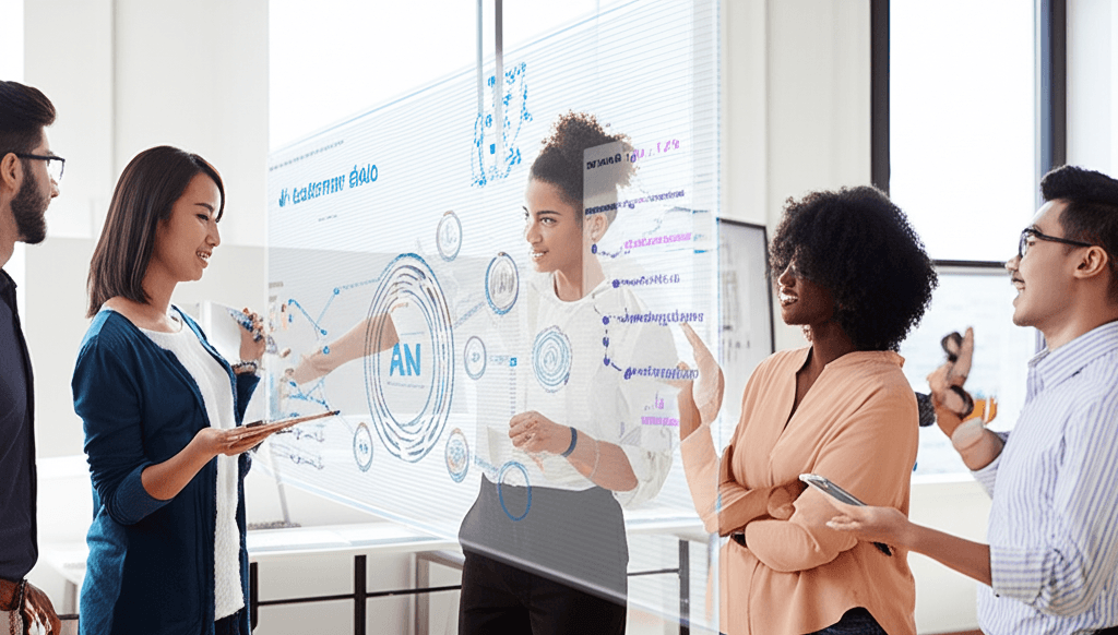 AI analyzing customer data